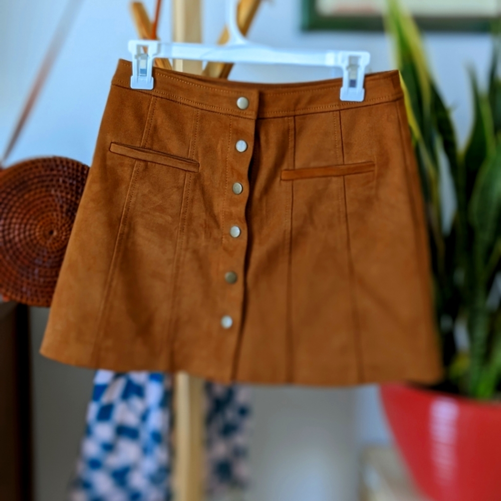 Suede Zara skirt